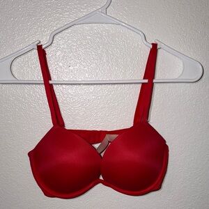 PINK Victoria's Secret Red Padded Underwire Bra